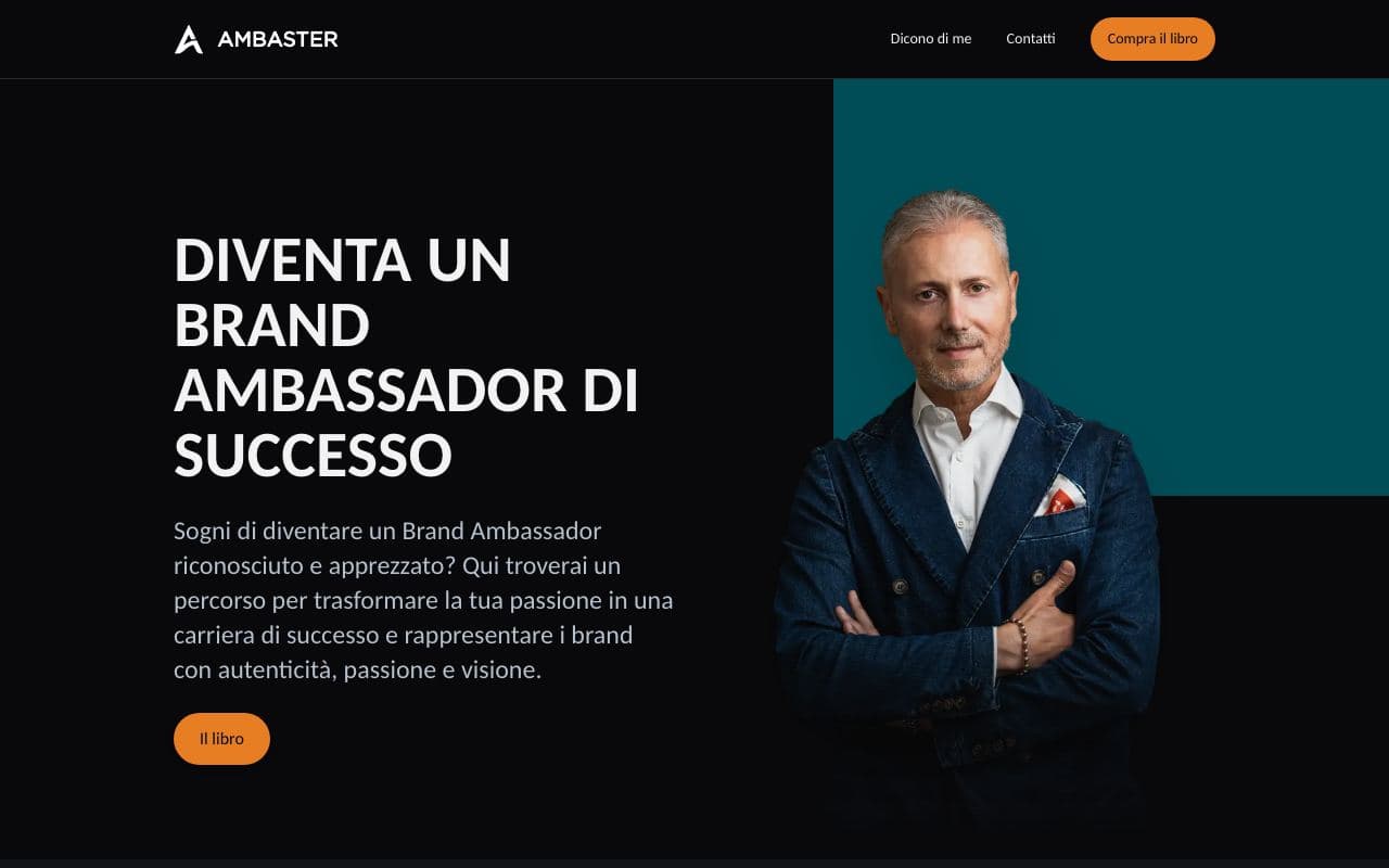 Una pagina del sito Fabrizio Tacchi